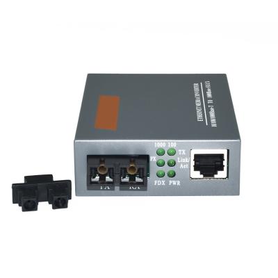 China Media Converter Gigabit 1000Mbps HTB-GM-03 2KM SC Port 2KM Multimode Duplex Fiber Optic Power Supply HTB-GM-03 for sale