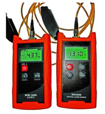 China Fiber Optic Multimeter -70~+10dBm Handheld Fiber Optic Power Meter + Fiber Optic Light Source 1310/1550nm BPM-100NT+BOU350-S3S5 for sale