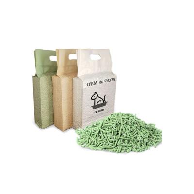 China Natural Environmentally Friendly Tofu Stocked Cheap Sales Kitty Litter Clumping Cat Litter Super Odor Control Cat Litter for sale