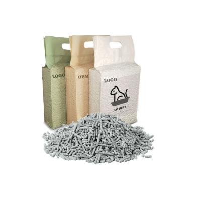 China Stored Flushable Friendly Super Smell Control Clumping Bentonite Cat LitterTofu Cat Litter Clumping Cat Litter for sale