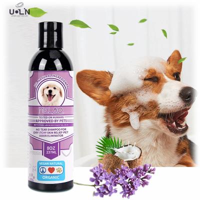 China Stocked 100% Natural Ingredients Pamper Shampoo Conditioner Dry Skin Itch Relief Skin Cleansing Lavender Private Label Shampoo For Dogs Cat for sale