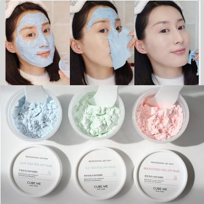 China Travel Private Label 25g Moisturizer One Cup One Time Glucose Aloe Tea Tree Oil Peel Off Acne Treatment Powder Jelly Mask Face Mask for sale