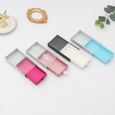 China Hot Sale Colorful Quantity OEM ODM Recyclable Customize Custom Logo Low MOQ Eyelash Packaging Box False Eyelash Slide Box for sale