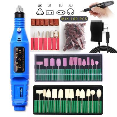 China Beauty Personal Care Acrylic Nail Suppliers Electric Nail Drill File Machine Manicure Drill Pen 6 /12/12 Bits Nail Equipment And Tools for sale