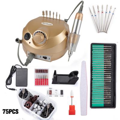 China Professional Stainless Steel 35000RPM Nail Drill Electric Manicure Machine Set High Quality Manicure Pedicure Knife Polishing Equipment for sale