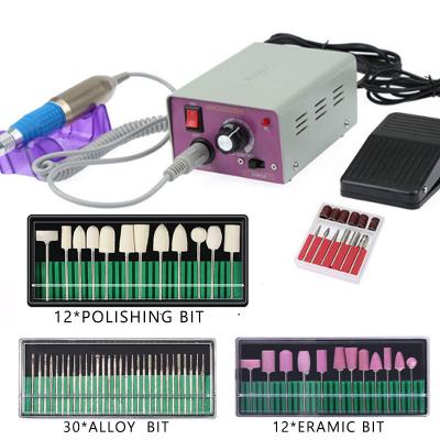 China Professional Stainless Steel 35000RPM Nail Drill Machine Manicure Pedicure Kit Electric Nail Art File Electric Drill with Sanding Bands for sale