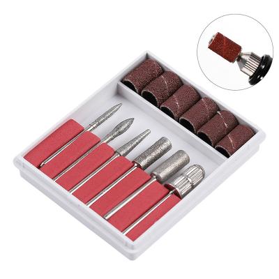 China Nail Supply Diamond Rotate Electric Nail Drill Bit Sandpaper UV Polish Manicure Remover Gel Folder Cuticle Cutter Tool Cleaning Supply for sale