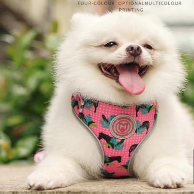 China Custom Padded No Pull Adjustable Personalized Sublimation Neoprene Blank Dog Harness With Logo for sale