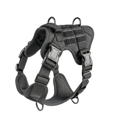 China Large Soft Pet Custom Service Premium Waterproof Reversible Heavy Duty No Pull Dog Harness Adjustable Tactical Vest for sale