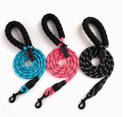 China Wholesale Custom Strong Reflective Paracord Pull Lead Rope Nylon Dog Leash Reflective for sale