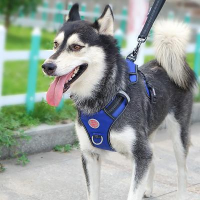 China Reflective No Pull Heavy Duty Dog Harness Highly Reflective Strap Without Handle Dog Harness for sale