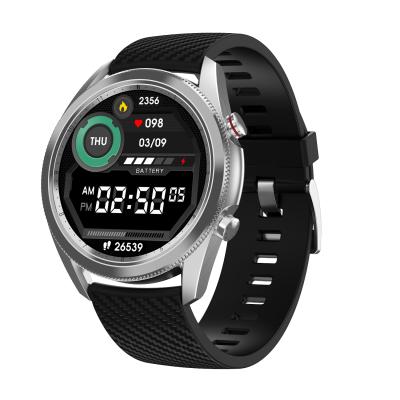 China 2021 Wifi full touch around display watch body temperature fitness track music smartwatch dt91 for calling for sale