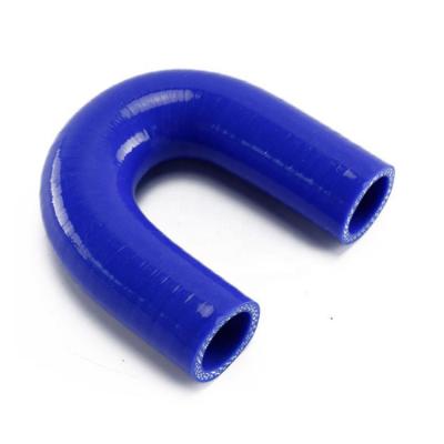 China High Temperature Resistance Corrosion Resistant Factory U Shape Silicone Radiator Hose Elbow 180 Degree Bend for sale