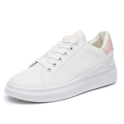 China Fashion Trend PU Men Upper Comfortable Casual Shoes Breathable White Trainers Shape Sneakers for sale