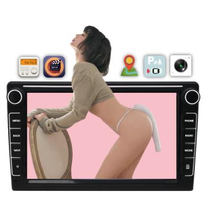 China Dual Din Universal 8inch Android 2din Car Radio DVD Player With Carplay BT Fm 1+16g Touch Screen Car VCR for sale