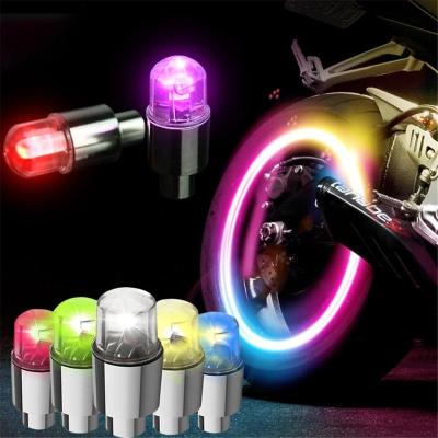 China Universal Neon Bike Spoke Light Road Bicycle MTB Motorcycle Car Tire Beak Valve Covers Lamp Waterproof Bike LED Lights Cycling Accessories for sale