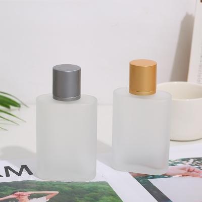 China PERFUME 30ml 50ml 100ml Square Empty Square Atomizer Spray Perfume Glass Rectangular Bottle With ALUMINUM SPRAY CAP for sale