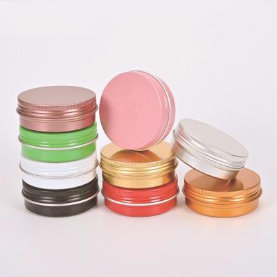 China Variety 5g 10g 15g 25g 30g 50g 80g 100g 120g 150g 200g 250g 300g 500g Cosmetic Aluminum Metal Candle Cream Jar for sale