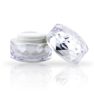 China Custom Empty Luxury Recyclable Acrylic Separate Skincare Screw Color 7g Cosmetic Plastic Jar Lid Cosmetic Jar for sale