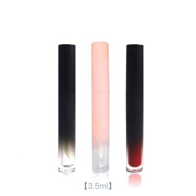 China New Full Stock Lip Gloss Tube 3.5ml Transparent Liquid Lipstick Makeup Packaging Cosmetic Clear Empty Plastic Gloss Container for sale