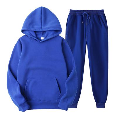 China QUICK DRY Amazon Sells Custom 2 Simple Two Piece Hoodies Sweatsuit Jacket Tracksuit Plus Size Men's Sports Tracksuit And Sweater for sale