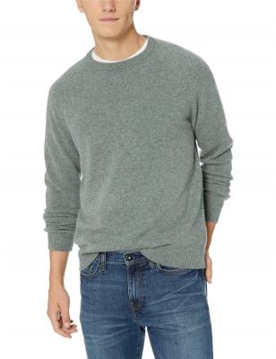 China Wholesale Custom Made China Lambswool Anti-wrinkle Crewneck Sweater Men's Sweaters for sale