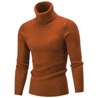 China Anti-Wrinkle Factory Design New Wholesale Customize Pullover Solid Men's Knitwear Turtle Neck Sweaters for sale