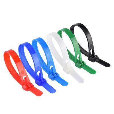 China 66 High Quality Professional Plastic Black UV Nylon Factory Supplier 66 Nylon Cable Tie Releasable Zip Tie for sale