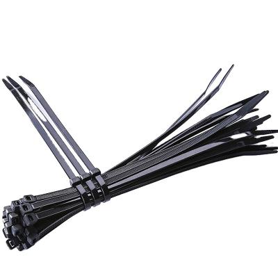 China Factory Direct Black Color PA 66 Self-locking Nylon Cable Ties UV Resistant Nylon Plastic Zip Ties 66 for sale