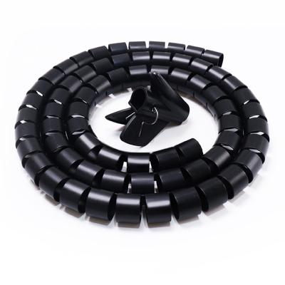 China PE Spiral Cable Sleeves Wrap Tape For Wire , Protective Wrapping Sleeves for sale