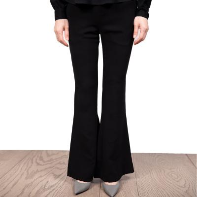 China Anti-Wrinkle Custom Design Women's Pants Solid Color Bell-Bottom Pants Punk Style Flare Pants Casual Style for sale