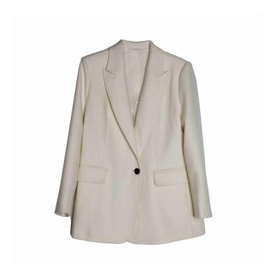 China Cashmere Windproof Breathable Business Solid Color Ladies Breathable Professional Blazer for sale