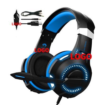 China Best Headband USB Wired Noise Canceling VR PS4 LED Headset Gaming Headset PC Earphone Earphone With Mic For Computer for sale