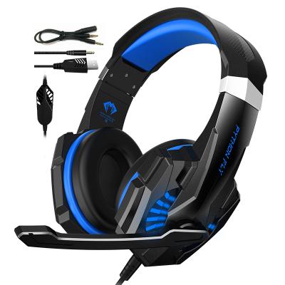 China Free Sample Headband Game USB 3.5 Computer Gaming Cable Noise Canceling Headset Headphone Earphone Earphone With Microphone for sale