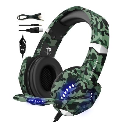 China Professional Hot Selling Earphone USB Noise Canceling Gamer PS4 Headphones Wired LED Gaming Headset With External Microphone For Comput PC for sale