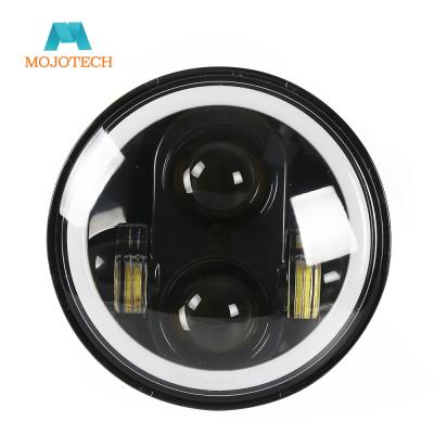 China Die Cast Aluminum Housing 5.75 Inch 5-4/3 7 Inch H4 Round Car Led Headlights For Harley Motorcycles Jeep for sale