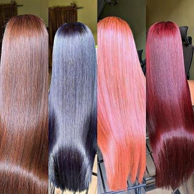 China Natural Transparent Lace Front Human Hair Wigs Virgin Hair 180% Density 360 Hd Wholesale Straight Indian Raw Lace Frontal Wig for sale