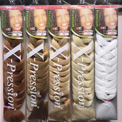 China Wholesale Jumbo Braiding Hair Cheap Synthetic Yaki Braiding Hair Extension 82inch 165g Jumbo Braiding Hair For Ombre Braid Women Attachment Hair for sale