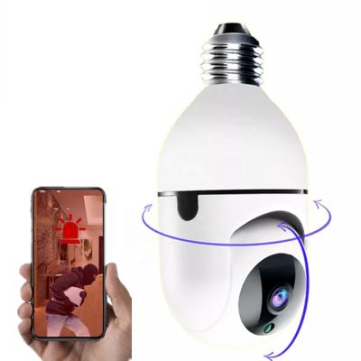 China NIGHT VISION PTZ WIFI IP Camera AI Human Detect IR Network Surveillance CCTV APP Panoramic View Night Vision Camera Auto Tracking Bulb for sale