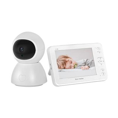 China 5.0 Inch Screen Baby Monitor Wireless Night Vision High Resolution Baby Sleep Monitor Remote Pan-Tilt-Buzz Infrared Cam Recording Function for sale