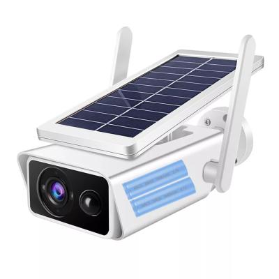 China Human Motion Tracking Solar Bullet Camera 2MP ICSEE Wifi Low Power Camera Outdoor Waterproof Wireless Security Camera 20M IR Infrared for sale