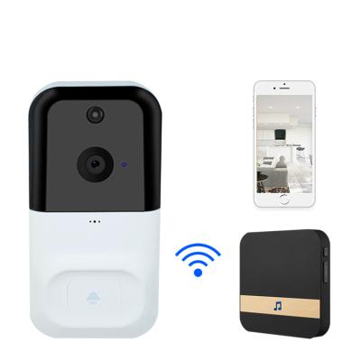 China Smart Video Doorbell 1080P HD WIFI Wireless Home Camera Tuya Video Intercom Battery Door Bell 166 Degree View PIR Motion H-D2 for sale