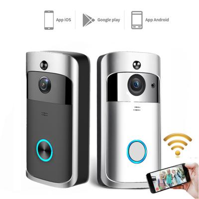 China Full HD V5 1080P Smart Ring Doorbell Camera Intercom With Night Vision Battery Power Wireless Video Intercom H-V5 2.4G Wifi for sale