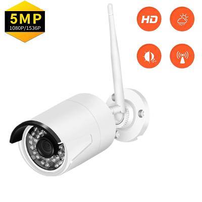 China Human Motion Tracking WIFI IP Camera 3MP 5MP HD Wireless Outdoor Security Bullet Camera CCTV P2P 50M Night Vision Video Surveillance for sale