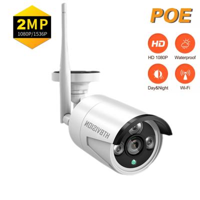 China Human Motion Tracking Wireless Camera 3.6mm Lens Factory Price IP Security WiFi CCTV Waterproof Camera For NVR System Outdoor IR P2P Wireless Kits for sale