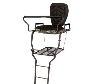 China Luxury Deluxe Folding Ladder Steely Treestands For Hunting for sale