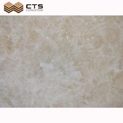 China Modern Popular Decoration Orange Translucent Ice Products Yellow Onyx Marble Slab for sale