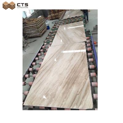 China Modern Brown Marble Sandbrown Slab Tiles Matchbook Marble Products Table Border Design Wall Decor for sale