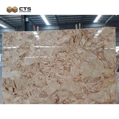 China Modern Custom Polish Phoenix Marble Calcutta Gold Marble Slab for sale