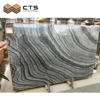 China Modern Natural Black Forest Marble Slabs Wooden Stone For Home Decoration for sale